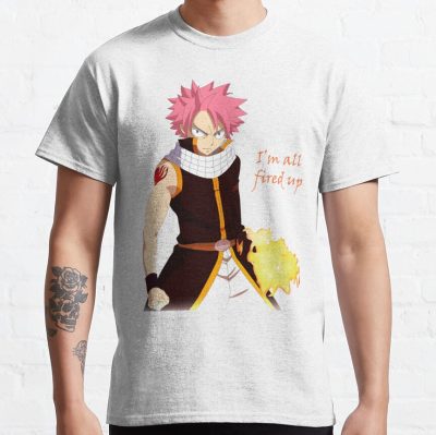 Natsu Fired Up Essential T Shirt - Fairy Tail Merch